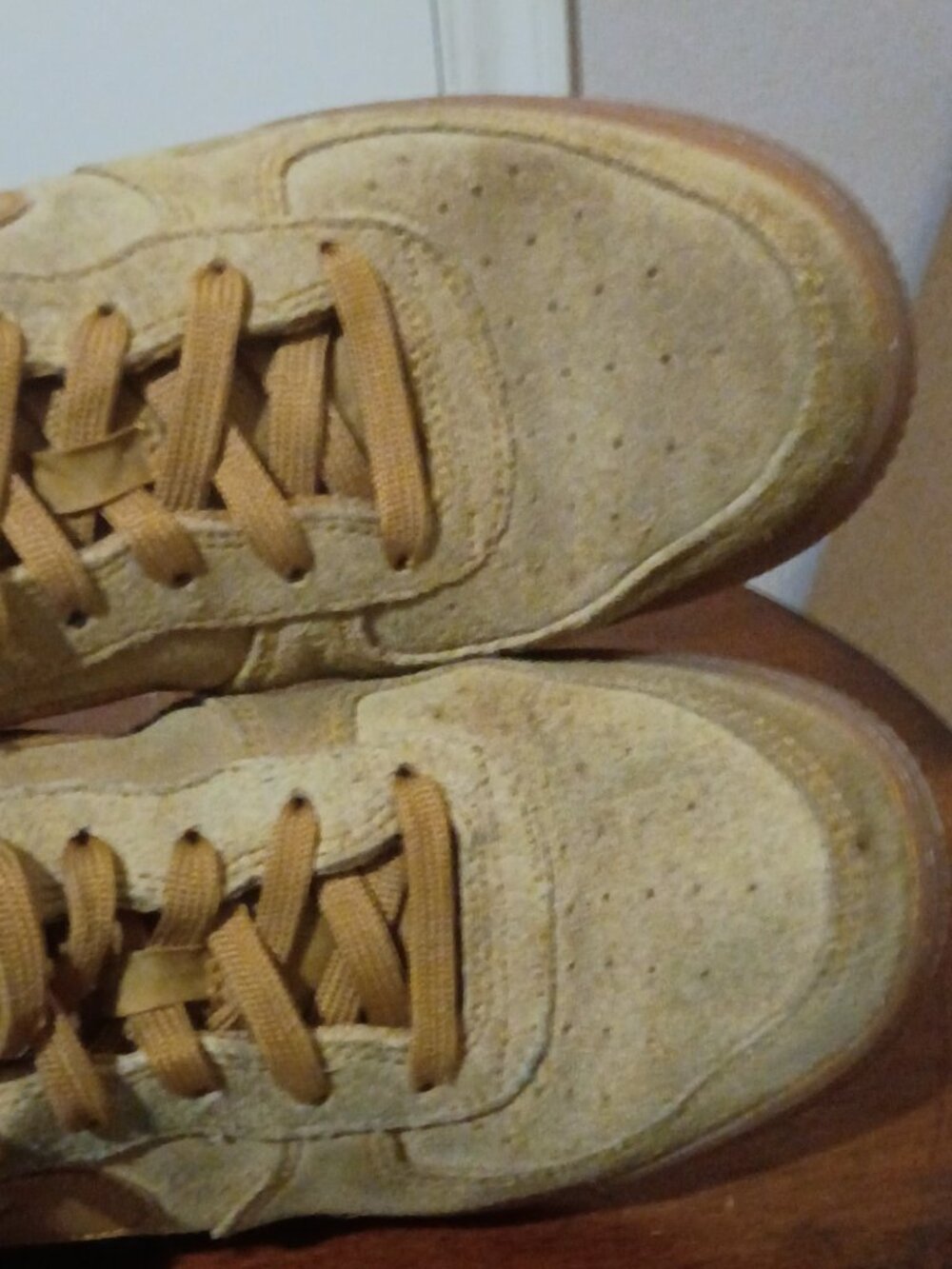 Nike Air Force 1 Wheat Gum Light Brown Suede Sneakers BQ5485-700 Kids Size 6Y - Picture 12 of 12